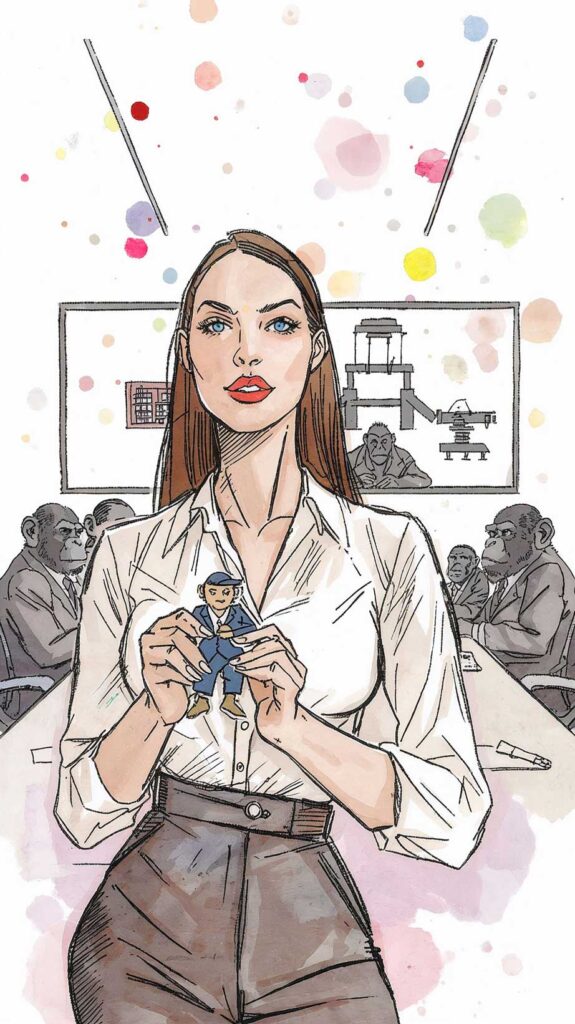 Cover für Gedicht/Song "Königin der Office Vibes"